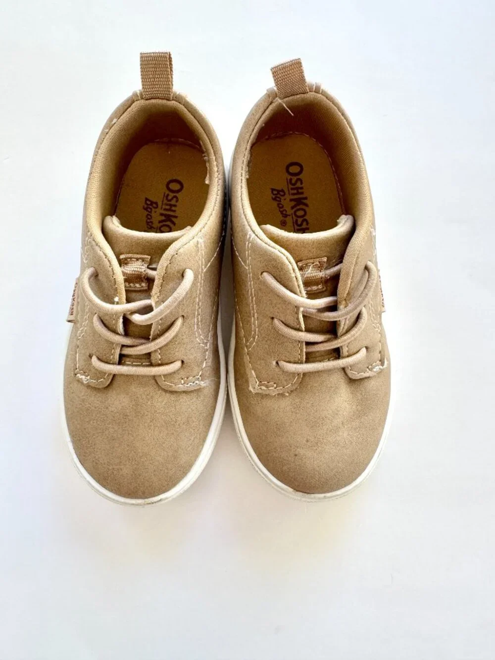 OshKosh B'gosh Putney Tan Faux Suede Sneakers 7M